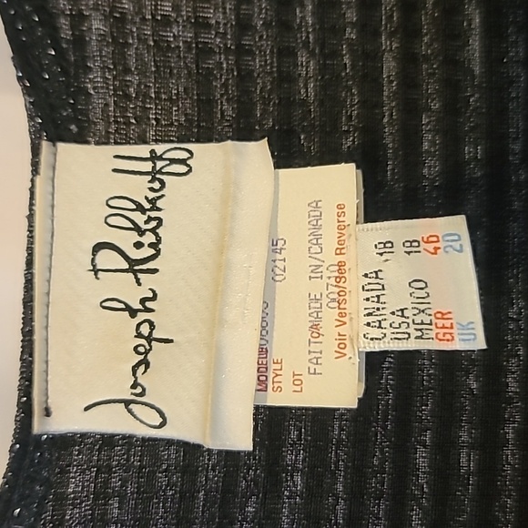 Joseph Ribkoff Black/Silver Sleeveless U Neck Top Womens Sz 18 - Picture 2 of 9